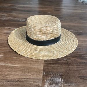 Lack of Color straw boater hat
